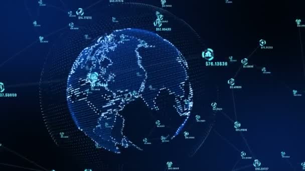 Résumé Représentation des données et des voies de connexion Marketing des réseaux. Élément de Terre Meublé par Nasa 