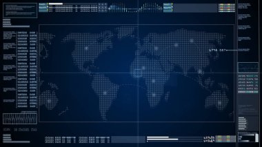 Fütüristik kullanıcı int ile teknoloji iletişimi ve bağlantısı