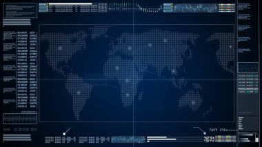 Fütüristik kullanıcı int ile teknoloji iletişimi ve bağlantısı