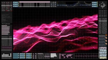 Teknoloji Fütüristik kullanıcı arayüzü head up display ve particl