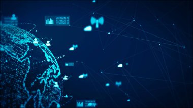 Dijital Teknoloji Ağ Veri ve İletişim Kavramı Abstra