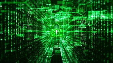 Hi-Tech dijital güvenlik ve Teknoloji Ağ Veri ve Communi