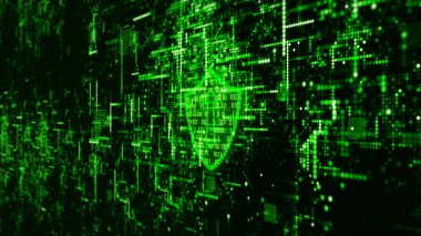 Hi-Tech dijital teknoloji siber güvenlik ekran holografik