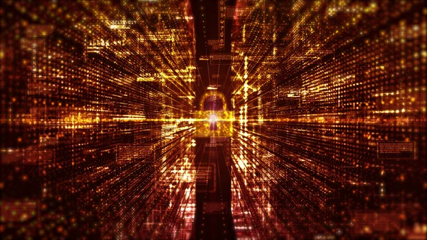 Hi-Tech digital säkerhet och teknik nätverks data och kommunikation — Stockfoto