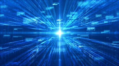 Teknoloji dijital matris ve ışık arka plan