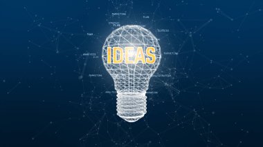 Mavi arka plan cre üzerinde dijital lamba ile teknoloji veri ağı