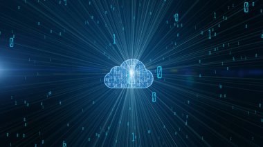 Siber güvenlik dijital veri ve kavramsal fütüristik bir bakış