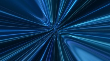 Soyut teknoloji geometrik çizgi eğrisi. Gelecekçi dijital mavi renk arkaplanı