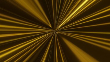 Soyut teknoloji geometrik çizgisi hareket ediyor. Fütürist dijital altın rengi arkaplan