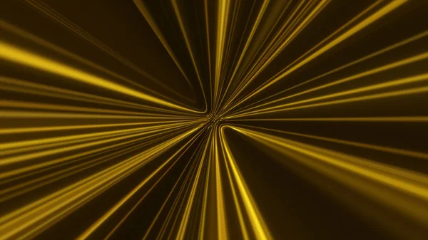 Анотація Технології Геометричної Лінії Рухається Футуристичний Цифровий Золотий Кольоровий Фон — стокове фото