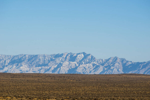 Helan mountain scenery in winter