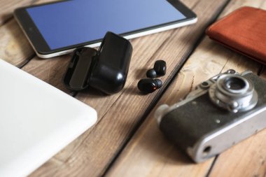 Her türlü dijital cihaz, dijital yaşam konsepti