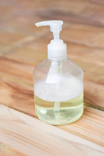 Close Hand Sanitizer Table — Stock Photo, Image