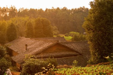 Güneybatı Çin 'deki kırsal manzara