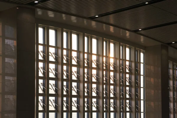 Sunlight Filtered Window Yibin Railway Station Sichuan Province — Stock Photo, Image