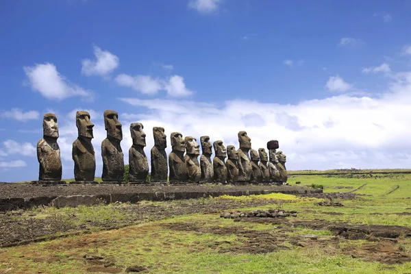Ahu Tongariki Largest Ahu Easter Island Royalty Free Stock Photos