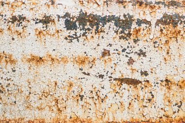 Paslı metal arka plan ve soyulmuş boya.