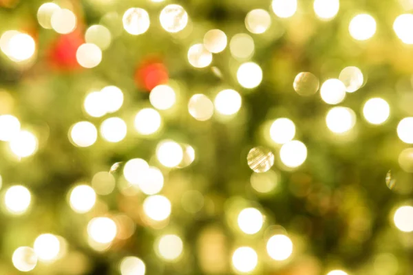 Luzes Natal Desfocadas Árvore — Fotografia de Stock