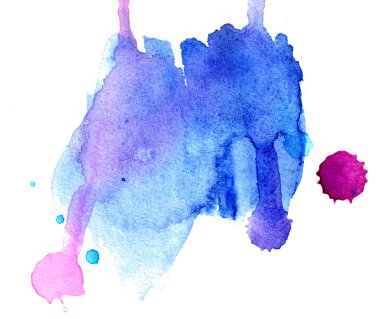 Suluboya handdrawn sıçrama.