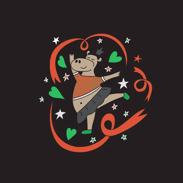 Kurdelelerle dans eden hippo balerin.