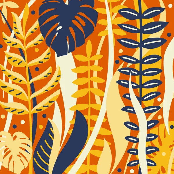 El çizimi çiçek deseni. Egzotik soyut vektör arkaplanı.