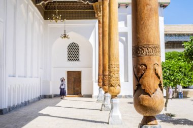 Khoja Bahauddin Nakshband, Buhara, Özbekistan Anıt Kompleksi güzel mimari ve ağaçlar