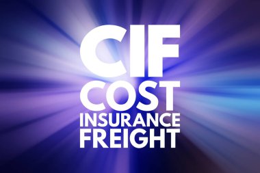 CIF - Maliyet Sigortası Yük Kısaltması, iş konsepti geçmişi