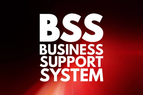 BSS - Business Support System acronym, business concept background