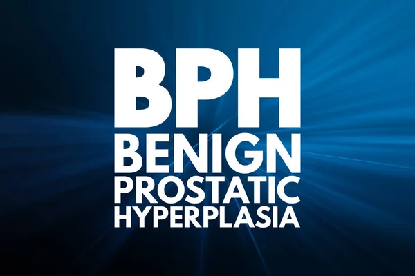 Bph Acrónimo Hiperplasia Prostática Benigna Antecedentes Concepto Médico — Foto de Stock