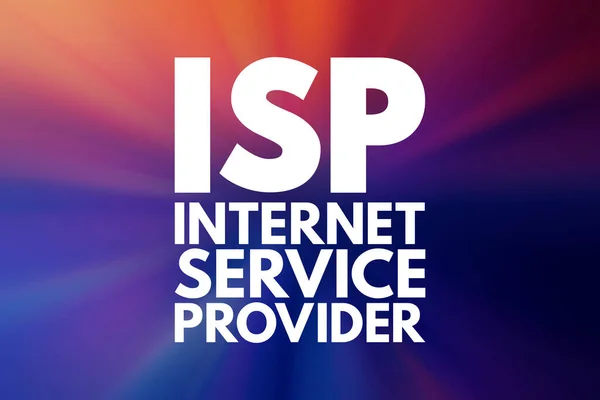 Isp Nternet Servis Sağlayıcı Kısaltması Teknoloji Kavramı Geçmişi — Stok fotoğraf