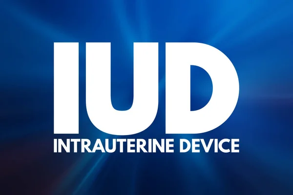 Iud Intra Uterine Device Acronym Медична Концепція Тла — стокове фото