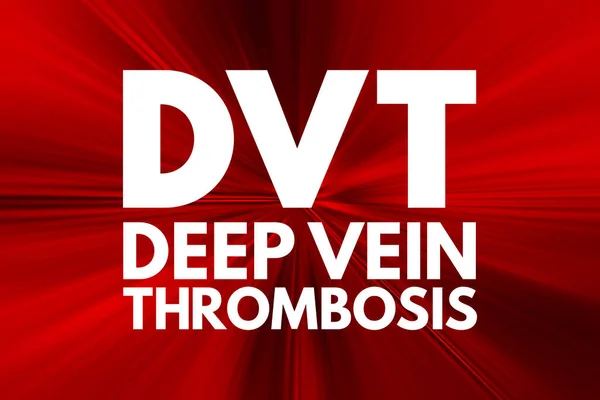 Dvt Акронім Глибокого Тромбозу Вени Медичний Концепт Фон — стокове фото