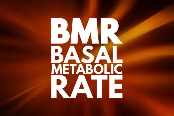 Bmr Basal Metabolic Rate Akronym Begrepp Bakgrund — Stockfoto