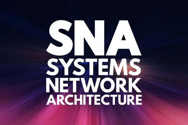 Scn Architecture Réseau Systèmes Acronyme Concept Technologique Arrière Plan — Photo