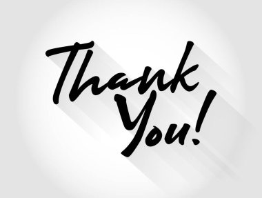 Teşekkür ederim afiş, tebrik kartı konsepti