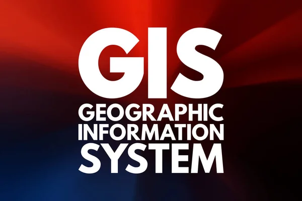 GIS - Geographic Information System acronym, concept background