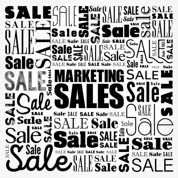 Marketing Sales word cloud, business concept background