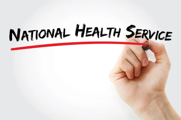 National Health Service text, medical concept background