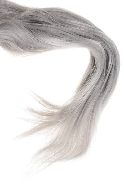 Stück Lange Graue Haare — Stockfoto