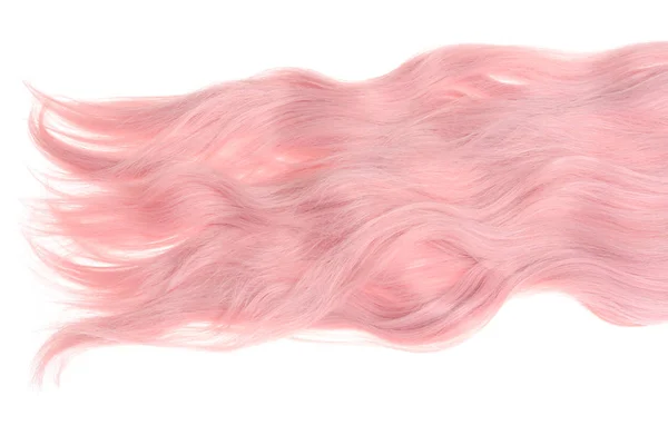 Extensión Ondulada Pelo Rosa — Foto de Stock