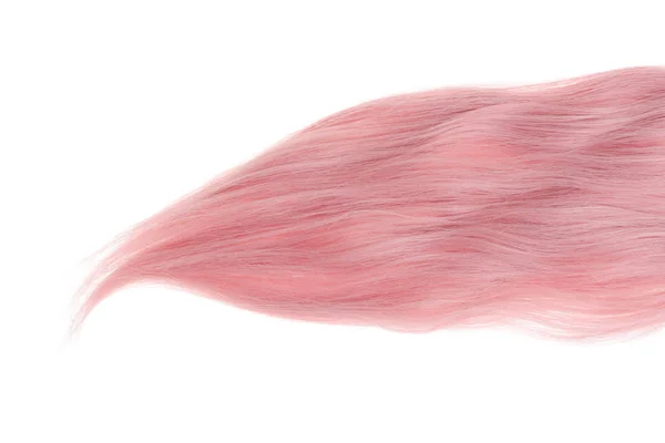 头发被隔绝的粉红色的纬纱 — 图库照片