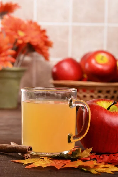 Tasse Frischen Apfelmost — Stockfoto