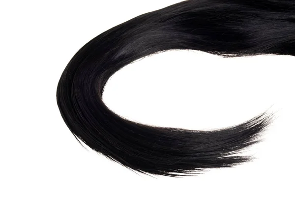 Closeup Κομμάτι Του Μαύρα Μαλλιά — Φωτογραφία Αρχείου