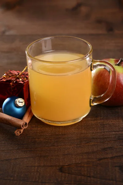 Warmer Glühwein Mit Gewürzen Apfelmost — Stockfoto