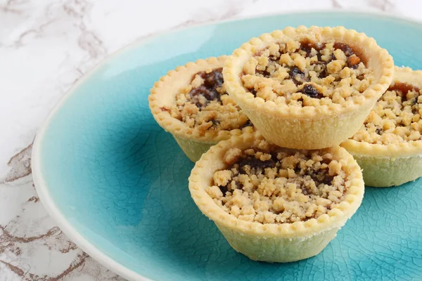 Fruit Tarts Crumble Topping — Stock Photo, Image