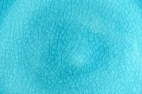 Blue Cracked Glass Plate Background — Stock Photo, Image