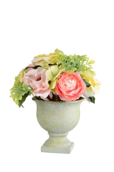 孤立したバラの花鉢ブーケ — ストック写真