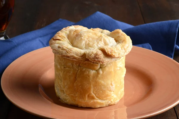 Closeup Meat Pie Plate — Stock Photo, Image