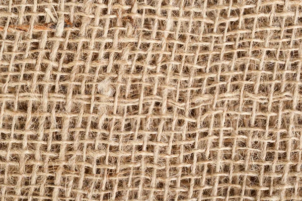 Closeup Brown Burlap Background — Stock Photo, Image