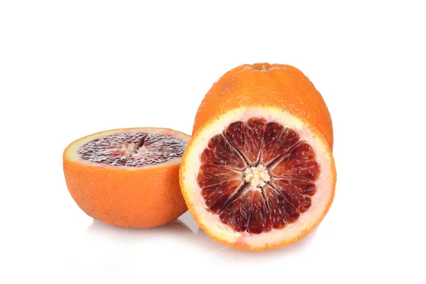 Sliced Blood Oranges White — Stock Photo, Image
